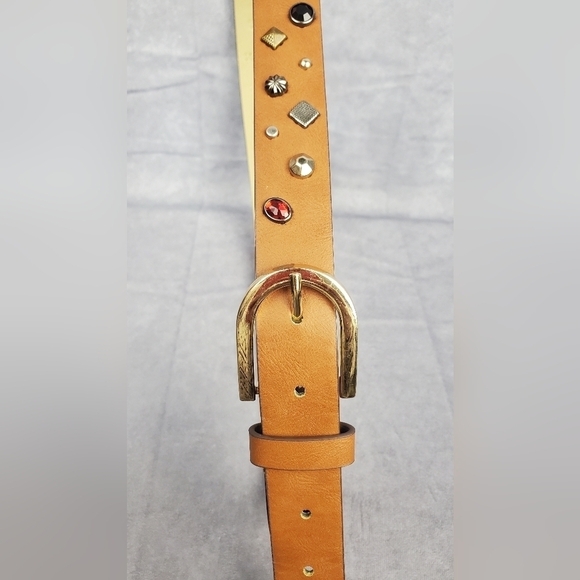NOBO Women's Brown Studded Embellished Western Belt  Size L - Picture 5 of 11